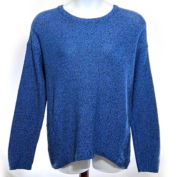 Philosophy Heathered Blue Cotton Blend Sweater XXL - Picture 1 of 7